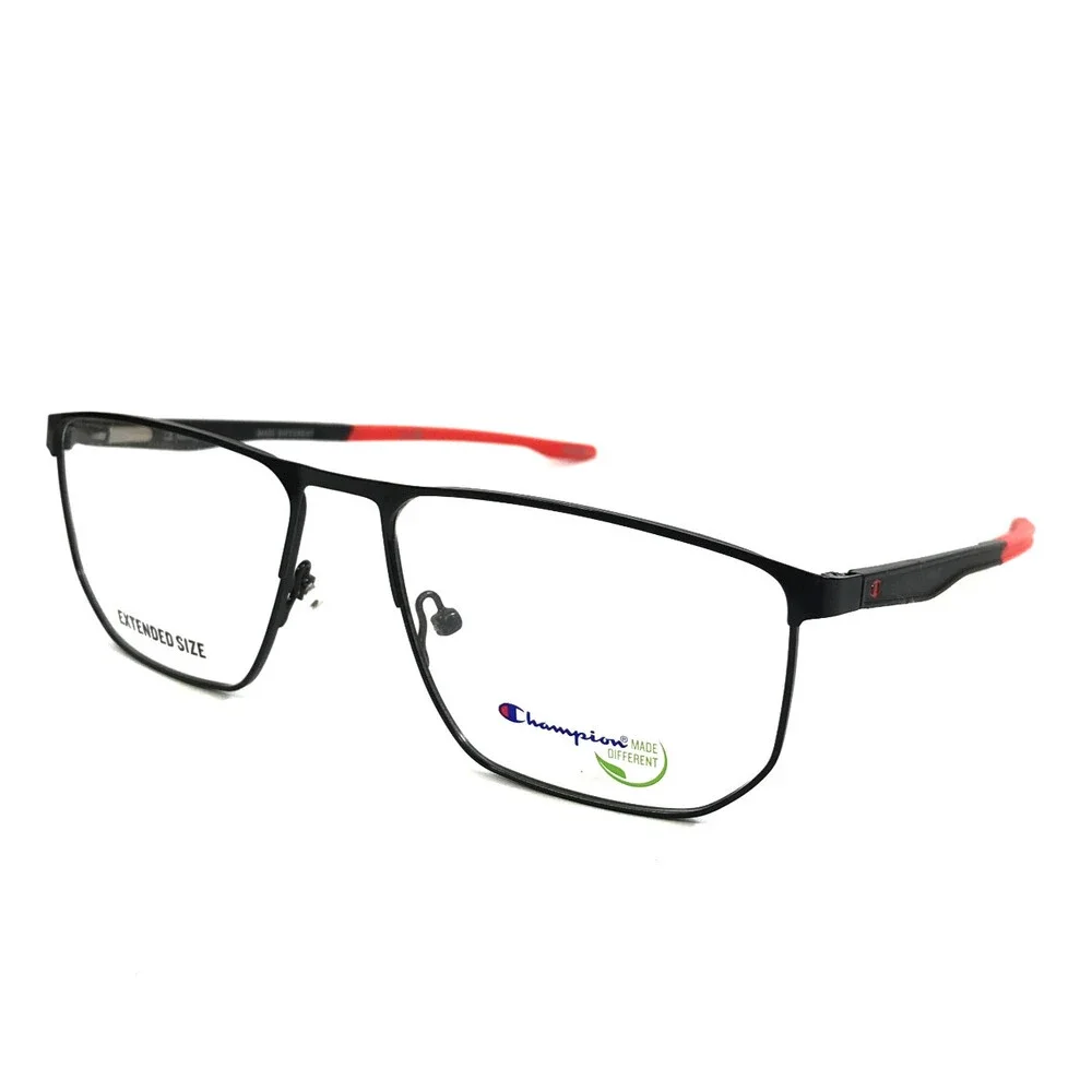 Champion Eyeglasses Frames PROPELX 100 C01 Matte Black Rectangle 59-17-145